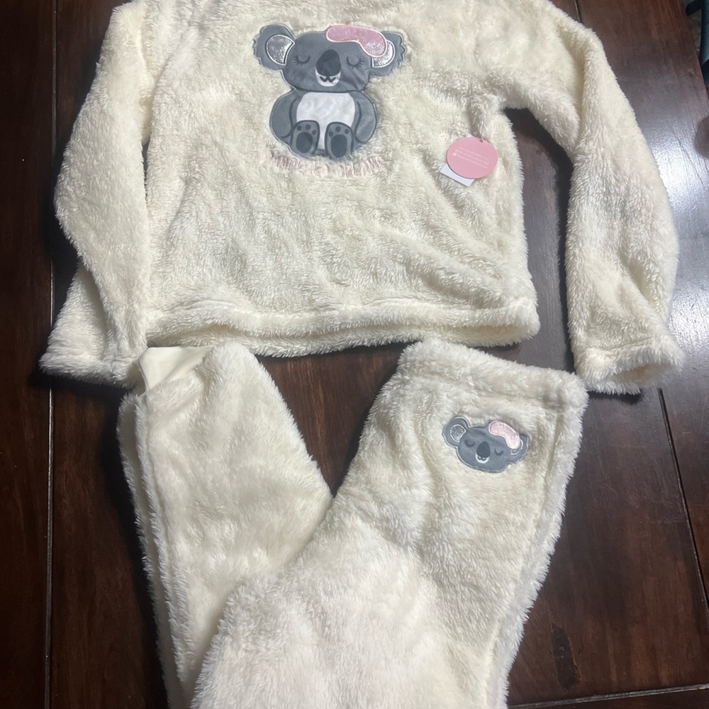 Dots Cream Koala Kids Pajama Set
